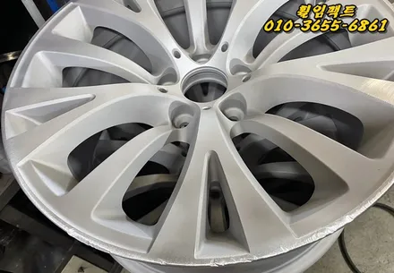 부산휠수리/휠임팩트:)BMW GT 컷팅휠/주차상처/휠긁힘/휠찍힘/휠도장벗겨짐/휠기스/휠굴절수리/휠복원/휠도색작업 / 부산 사상구 감전동