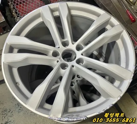 (부산휠수리/부산휠복원/휠임팩트)BMW X6 50d 20인치 컷팅휠복원,휠도장작업 / 부산 사상구 감전동