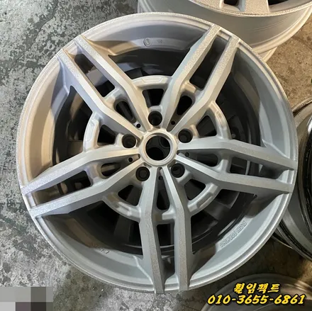 (부산휠수리/휠복원)휠임팩트 BMW CSR P50모델19인치 휠복원,컷팅휠→블랙유광 휠도장작업 / 부산 사상구 감전동