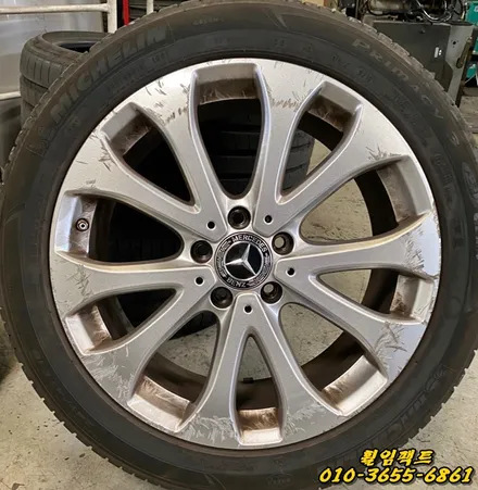 벤츠E클래스 (벤츠e300) 휠주차상처,휠긁힘,휠기스,휠도장긁힘,부산휠복원,부산휠수리,휠용접,부산휠도색,휠임팩트 / 부산 사상구 감전동