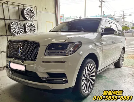 〔링컨 네비게이터 〕 블랙무광      휠도색작업 전,후 \