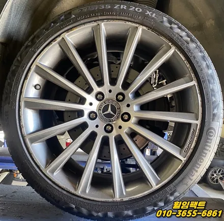 〔벤츠 S350d 순정휠〕휠주차상처,휠크랙,휠굴절,휠긁힘,휠손상,휠용접복원,다이아몬드컷팅,휠분체도장\