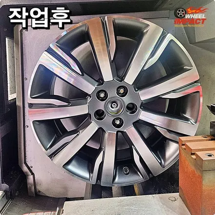 부산 휠도색 현장 공개 디스커버리 휠복원 후 블랙유광 휠도색 변신과정 / 부산 사상구 감전동