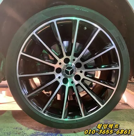 (부산휠수리/휠임팩트) 벤츠 GLS 300/AMG19인치휠/휠패임/휠긁힘/휠용접복원/다이아몬드컷팅 / 부산 사상구 감전동