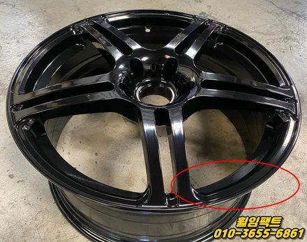 〔BMW 550d〕굴절휠,휠찌그러짐,휠긁힘,휠주차상처,휠수리,휠복원,휠도색\