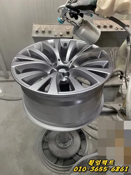 부산휠수리/휠임팩트:)BMW GT 컷팅휠/주차상처/휠긁힘/휠찍힘/휠도장벗겨짐/휠기스/휠굴절수리/휠복원/휠도색작업 / 부산 사상구 감전동