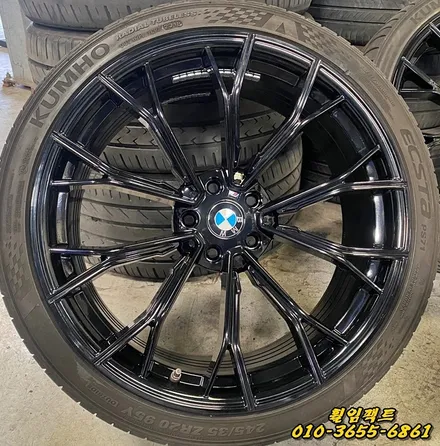 (부산휠수리/부산휠복원/휠임팩트)BMW 520d 19인치 찍힌휠복원/휠찍힘/휠긁힘/휠복원/휠도장작업 / 부산 사상구 감전동