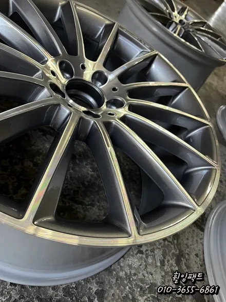 [[부산휠수리]] [[부산휠복원]] [[부산휠도색]] <휠임팩트> 벤츠 E300 마차휠 20인치 굴절수리, 크랙수리, 휠복원 / 부산 사상구 감전동