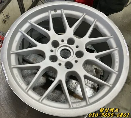 (부산휠수리/부산휠복원/휠임팩트) BBS RX 18인치 휠/굴절/도장벗겨짐/긁힘/찍힘/휠복원/휠도장작업 / 부산 사상구 감전동