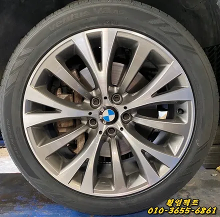 부산휠수리/휠임팩트:)BMW GT 컷팅휠/주차상처/휠긁힘/휠찍힘/휠도장벗겨짐/휠기스/휠굴절수리/휠복원/휠도색작업 / 부산 사상구 감전동