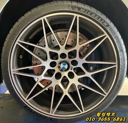 부산휠수리/휠임팩트;) BMW M4 자동차휠주차상처/휠긁힘/휠복원/다이아몬드컷팅 / 부산 사상구 감전동