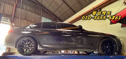(부산휠수리/부산휠복원/휠임팩트)BMW 520d 19인치 찍힌휠복원/휠찍힘/휠긁힘/휠복원/휠도장작업 / 부산 사상구 감전동
