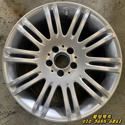 〔벤츠E350/18인치 순정휠〕벤츠e클래스 휠긁힘,주차상처,휠보레(wheelboer)장착,휠보레파손,  휠복원,휠용접,휠도색,분체도장 / 부산 사상구 감전동