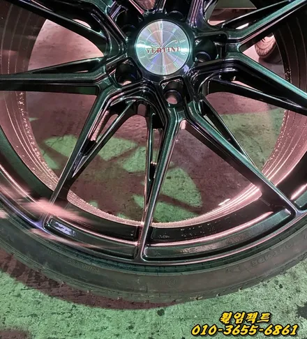(부산휠수리)(부산휠복원)(부산휠도장/도색전문) 부산휠임팩트 베르티니 RF1.8 휜휠복원/깨진휠복원&도장작업 / 부산 사상구 감전동