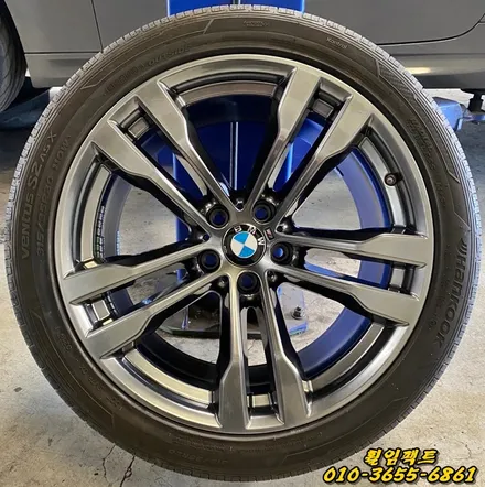 (부산휠수리/부산휠복원/휠임팩트)BMW X6 50d 20인치 컷팅휠복원,휠도장작업 / 부산 사상구 감전동