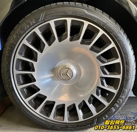 〔벤츠 마흐바흐 s650〕휠긁힘,휠패임,휠찍힘,휠기스,휠주차상처,휠찌그러짐,굴절수리,다이아몬드컷팅,휠복원,휠분체도장\