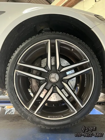 [부산휠복원] [부산휠도색] [부산휠도색] <휠임팩트> 벤츠 E63 AMG 휠복원 / 부산 사상구 감전동