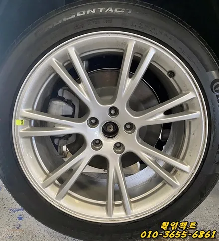 부산휠수리/휠임팩트:) 테슬라 모델3 에어로휠 블랙유광 휠도색/휠도장작업 / 부산 사상구 감전동