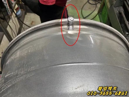 부산휠수리/휠임팩트:) 벤츠AMG 자동차휠 크랙(휠깨짐)수리,굴절수리 작업영상 / 부산 사상구 감전동