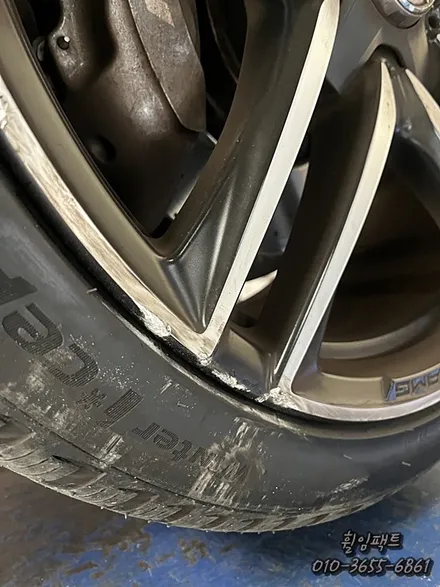 [부산휠복원] [부산휠도색] [부산휠도색] <휠임팩트> 벤츠 E63 AMG 휠복원 / 부산 사상구 감전동