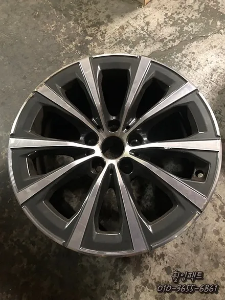 [부산휠수리] [부산휠도색] [부산휠복원] <휠임팩트> BMW 320d 17인치 휠복원,휠수리,휠도색,다이아몬드컷팅 / 부산 사상구 감전동