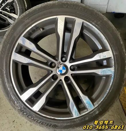 (부산휠수리/부산휠복원/휠임팩트)BMW X6 50d 20인치 컷팅휠복원,휠도장작업 / 부산 사상구 감전동