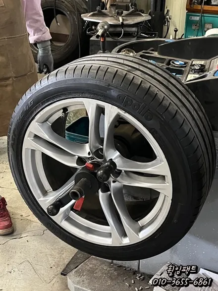 [[부산휠수리]] [[부산휠복원]] [[부산휠도색]] *휠임팩트* BMW5시리즈 굴절수리 / 부산 사상구 감전동