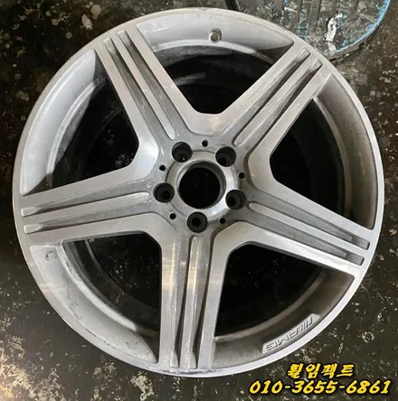 〔부산휠복원〕〔벤츠휠복원〕〔벤츠휠굴절수리〕휠임팩트/벤츠CLS63AMG 휠수리/굴절수리/도장작업 / 부산 사상구 감전동