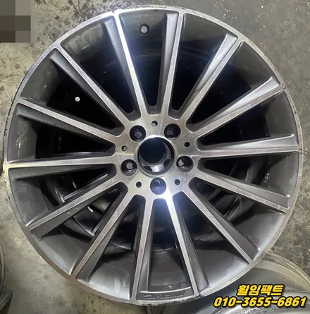〔벤츠 S350d 순정휠〕휠주차상처,휠크랙,휠굴절,휠긁힘,휠손상,휠용접복원,다이아몬드컷팅,휠분체도장\