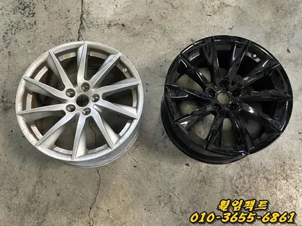 (부산휠수리/휠복원전문/휠임팩트) 재규어 f타입 컨버터블 찍힌휠복원&도장장업 / 부산 사상구 감전동