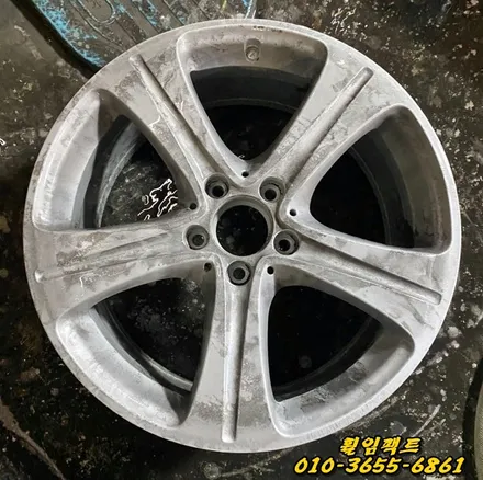 (부산휠수리)(부산휠복원)(부산휠도장/도색전문)휠임팩트 벤츠e클래스/벤츠e300 휠복원&도장작업 / 부산 사상구 감전동