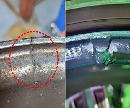 부산 휠수리 가능한 상황은 / 부산 사상구 감전동