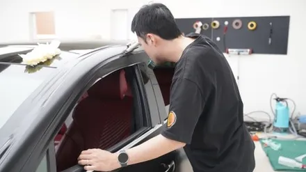 수서 우면 랩핑 업체 G80 3M 사틴블랙 검정 색상 시공 / 하남시 감북동