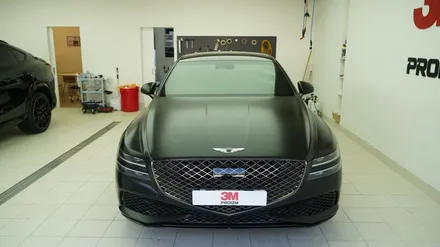 수서 우면 랩핑 업체 G80 3M 사틴블랙 검정 색상 시공 / 하남시 감북동