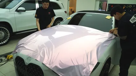 세곡 랩핑 BMW 4시리즈 쉬프트 펄 핑크 꾸안꾸 튜닝 / 하남시 감북동