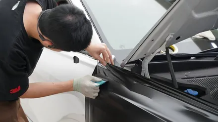 수서 우면 랩핑 업체 G80 3M 사틴블랙 검정 색상 시공 / 하남시 감북동