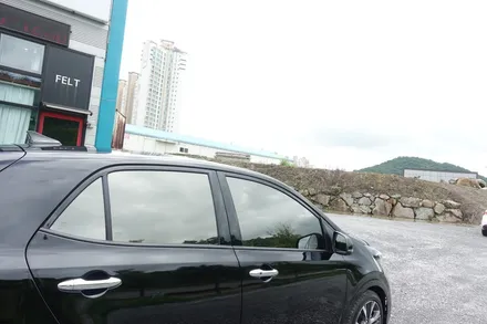 모닝에 시공된 은은한 미러룩의 반사필름 디텍 헤임달 / 순천, 여수, 광양