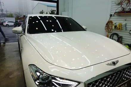G70 에 어울리는 명품썬팅 글라스틴트 펜더 LX3000블박 장착 / 순천, 여수, 광양
