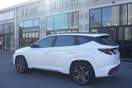[순천 악동모터스]레인보우 V90 + 파인뷰 LX7000 + 유리막코팅 + 생활보호필름으로 신차패키지 진행 후 투싼 N라인 출고! / 순천, 여수, 광양