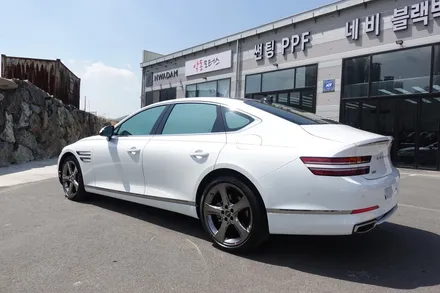 루마 썬팅 전문점 악동모터스 )) 제네시스 G80 우유니 화이트 루마TNT / 순천, 여수, 광양