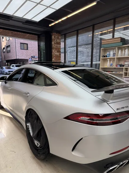 의정부 자동차 랩핑, 벤츠 GT63 메탈릭실버로 색상변경 / 경기 의정부