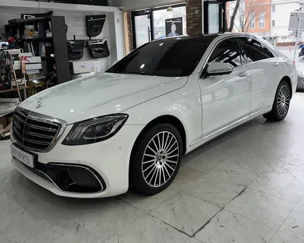 벤츠 W222 S350d 터치까지 가능한 인디웍 카플레이 & 안드로이드오토 인디웍 장착 / 전북 전주, 광주, 김제