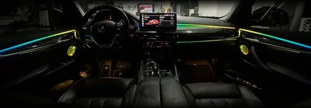 전주 BMW F16 X6 코더스 엠비언트 비노출 무빙 시공 후기 / 전북 전주, 광주, 김제
