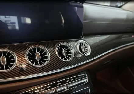 벤츠 W213 E300 - 송풍구,4D부메스터전동트위터,유광 카본랩핑 레츠고 / 전북 전주, 광주, 김제