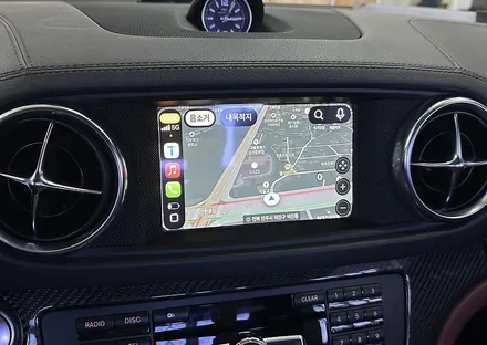 벤츠 SL 63 amg 순정 모니터를 살린 카플레이,안드로이드오토 인스톨 / 전북 전주, 광주, 김제