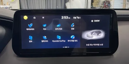 싼타페 TM 터레인 4륜 조그다이얼 + 12.3인치 풀 스크린 클러스터 인스톨 훤하게 봅시다! / 전북 전주, 광주, 김제