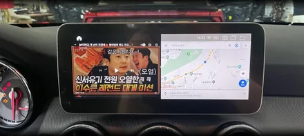 벤츠 CLA 10.25 안드로이드 올인원  전주 튜닝 전문점에서 장착 완료 / 전북 전주, 광주, 김제