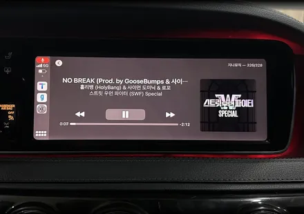 벤츠 W222 S600 인디웍 풀스크린 카플레이 안드로이드오토 한판 시공! / 전북 전주, 광주, 김제