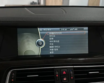 BMW F02 750li 카플레이 안드로이드오토 무선으로 써보는 인디웍 인터페이스 / 전북 전주, 광주, 김제