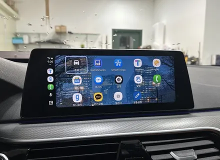 BMW G30 530i 인디웍 무선 안드로이드오토 그리고 AP500 하이패스 장착기 / 전북 전주, 광주, 김제